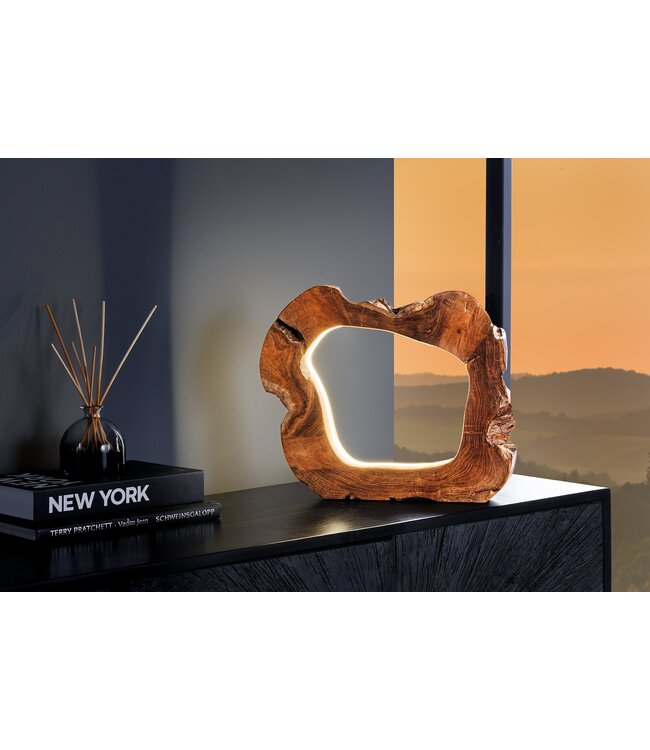 Invicta Interior Tafellamp ORGANIC ARTWORK 45cm LED-strips naturel - 44684