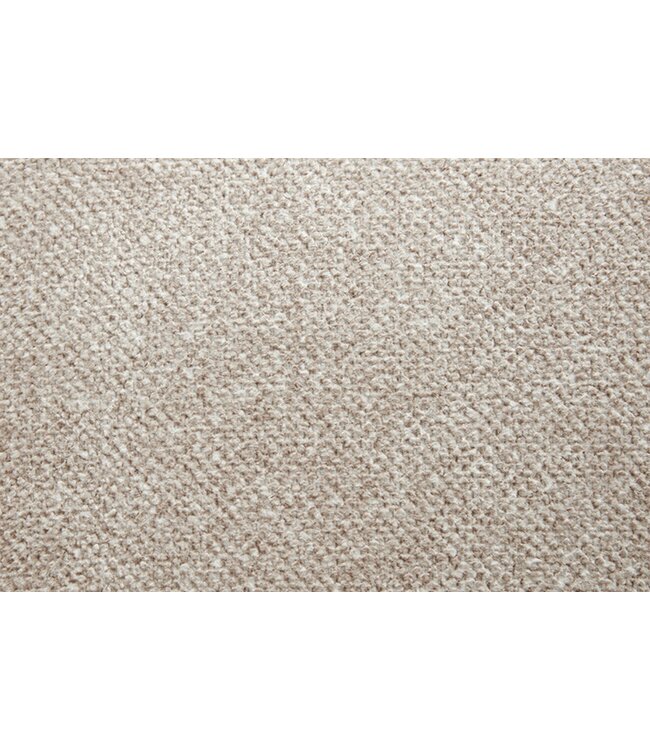 Invicta Interior Draaistoel THOR 360° met armleuningen, lichtbeige stof met structuur en een frame van donker eikenhout. - 47710