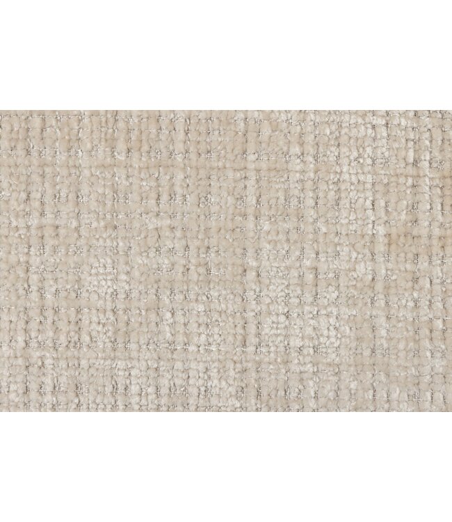 Invicta Interior Draaistoel BIG GEORGE met armleuningen van champagnekleurige chenillestof, draaibaar. - 47518