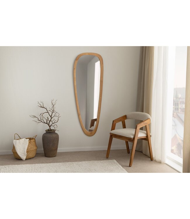 Invicta Interior Wandspiegel ORGANIC 165 cm massief hout eikenhoutlook - 48249