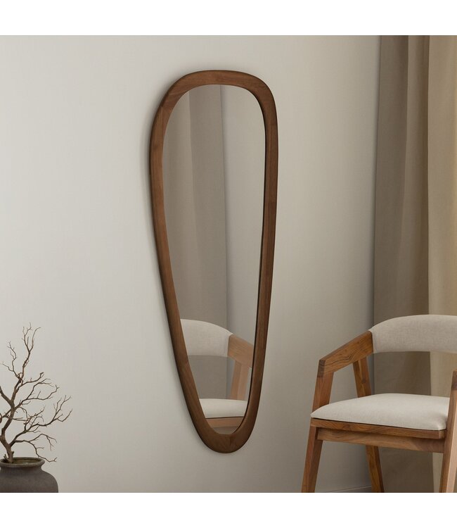 Invicta Interior Wandspiegel ORGANIC 165 cm massief hout walnootlook - 48258