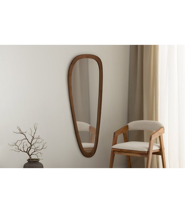 Invicta Interior Wandspiegel ORGANIC 165 cm massief hout walnootlook - 48258