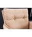 Invicta Interior Draaistoel BIG GEORGE met armleuningen, plat geweven fluwelen stof, champagnebeige, draaibaar. - 43850