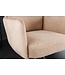 Invicta Interior Draaistoel BIG GEORGE met armleuningen, plat geweven fluwelen stof, champagnebeige, draaibaar. - 43850