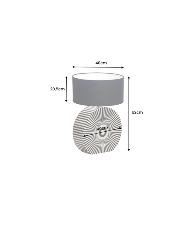 Invicta Interior Tafellamp met beeninleg HARMONY NATURE 65 cm - 48097
