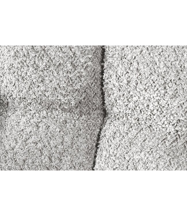 Invicta Interior Bureaustoel PAPILLON 180° draaibaar met armleuningen bouclé grijs - 44593