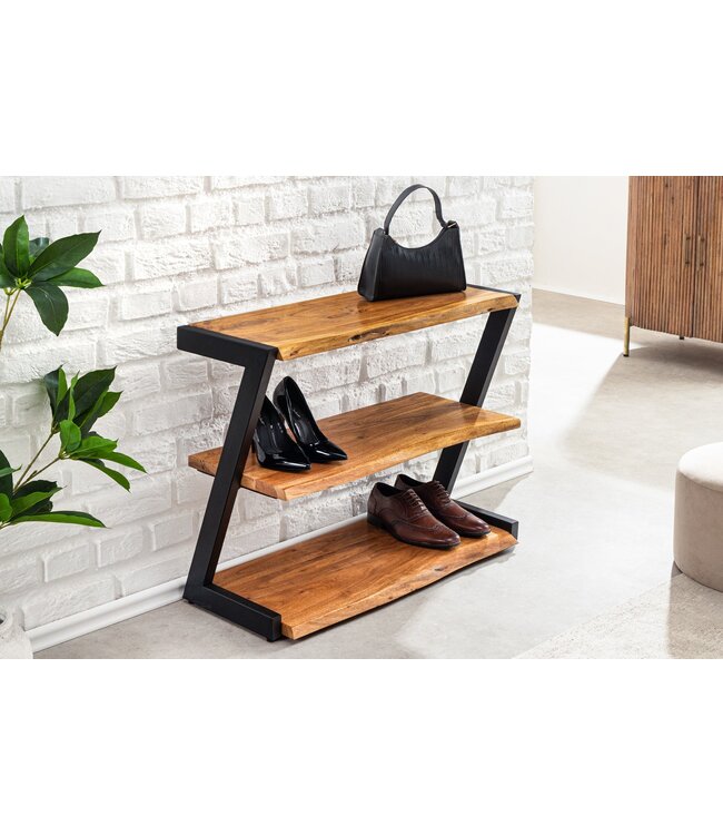 Invicta Interior Schoenenrek MAMMUT 75 cm, acaciahout, bruine honingkleurige afwerking - 47564