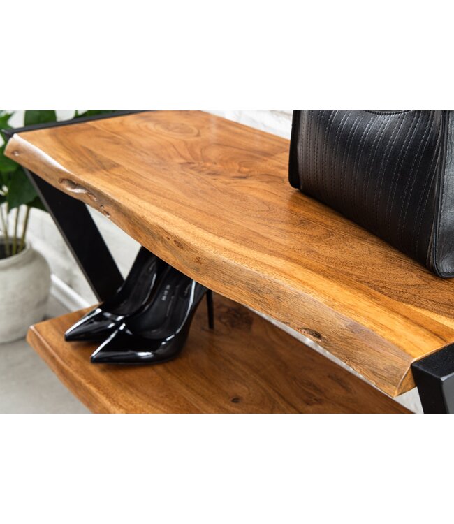 Invicta Interior Schoenenrek MAMMUT 75 cm, acaciahout, bruine honingkleurige afwerking - 47564