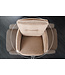 Invicta Interior Barkruk BIG GEORGE met armleuningen, plat geweven fluweel, champagnebeige, draaibaar. - 44718