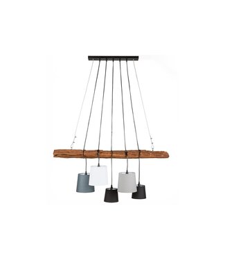Invicta Interior Hanglamp LEVELS 115cm drijfhout zonder lampenkappen - 40693