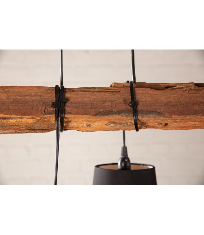 Invicta Interior Hanglamp LEVELS 115cm drijfhout zonder lampenkappen - 40693