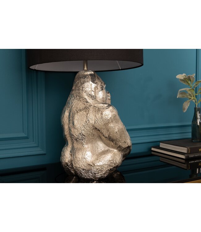 Invicta Interior Tafellamp GORILLA 60 cm zilver zonder lampenkap - 41688