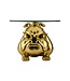Invicta Interior Salontafel BULLDOG 55 cm, glas, goudkleurig - 48022