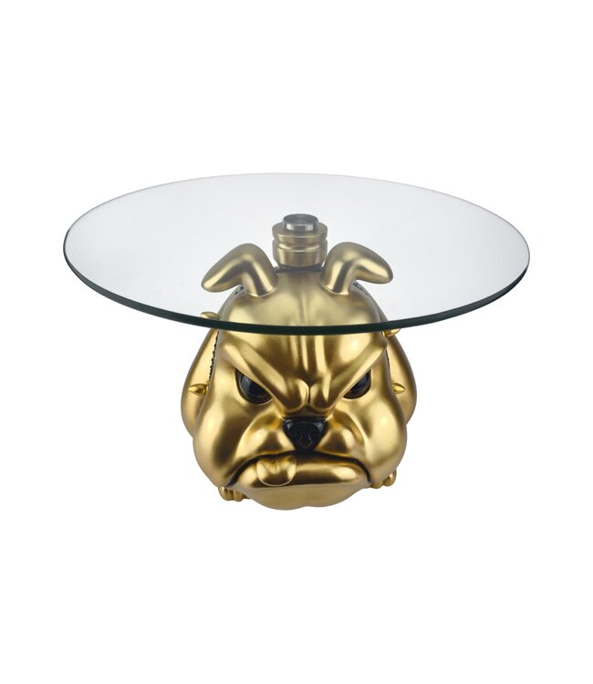 Invicta Interior Salontafel BULLDOG 55 cm, glas, goudkleurig - 48022