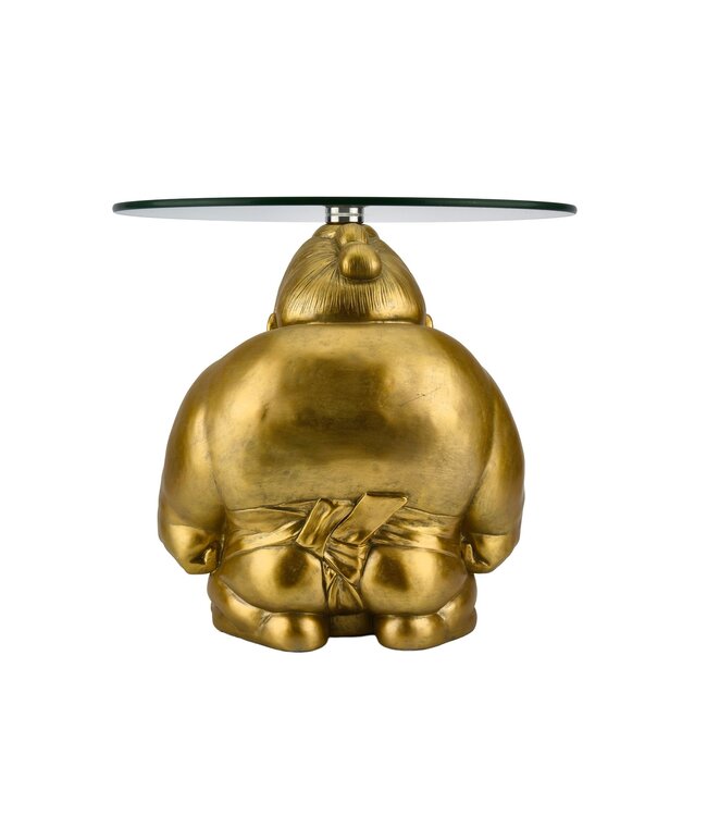 Invicta Interior Salontafel SUMO 55 cm rond glas goud - 48012