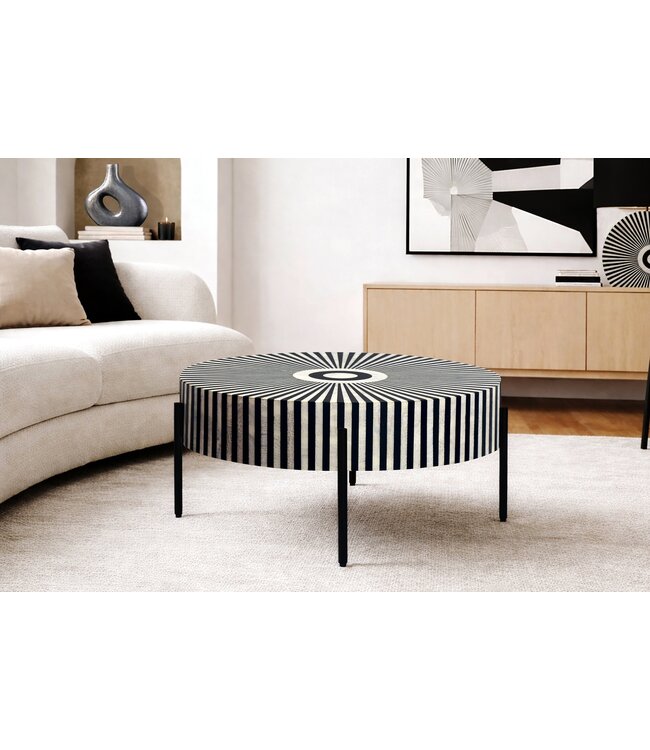 Invicta Interior Salontafel met beeninleg HAMONY NATURE 65 cm - 48096