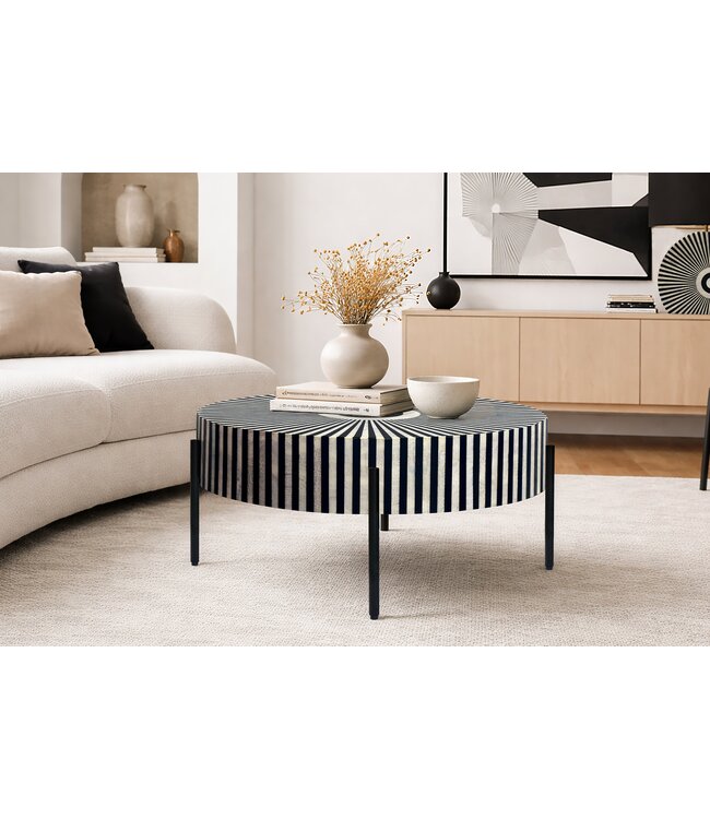 Invicta Interior Salontafel met beeninleg HAMONY NATURE 65 cm - 48096