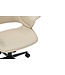 Invicta Interior Bureaustoel MANHATTAN 44-54 cm, draaibaar, kunstleer, crèmekleurig beige en eikenhout - 47717