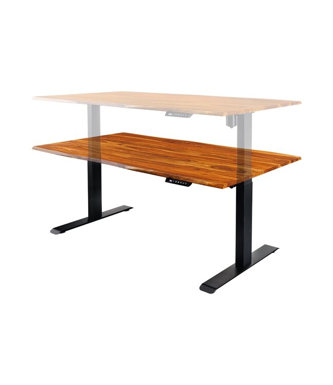 Invicta Interior Bureau MAMMUT 140 cm tafelblad van sheeshamhout zonder poten - 45307