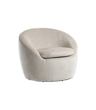 Invicta Interior Fauteuil ALPINE 360° draaibaar, met structuurstof, beige - 46862
