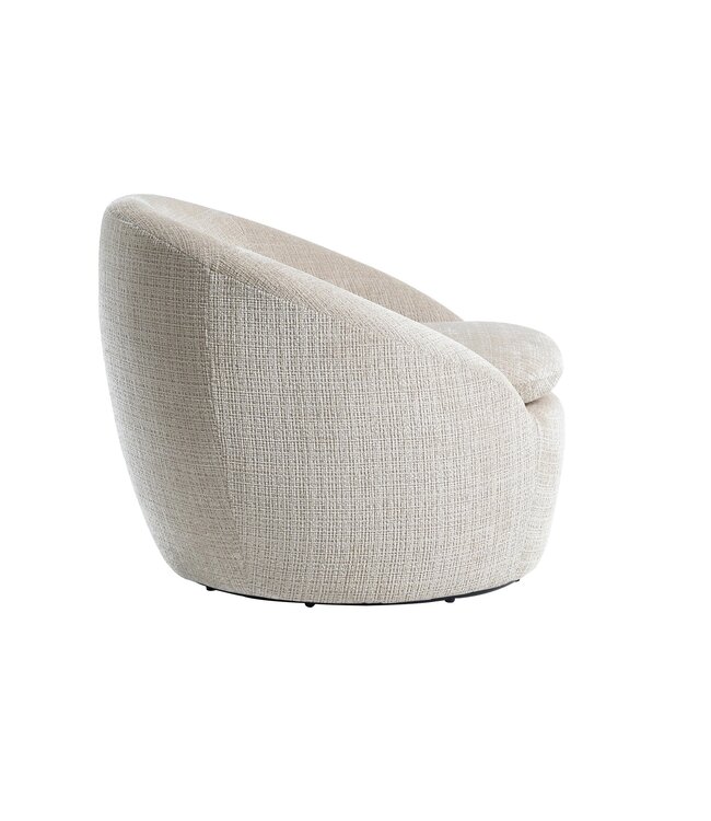 Invicta Interior Fauteuil ALPINE 360° draaibaar, met structuurstof, beige - 46862