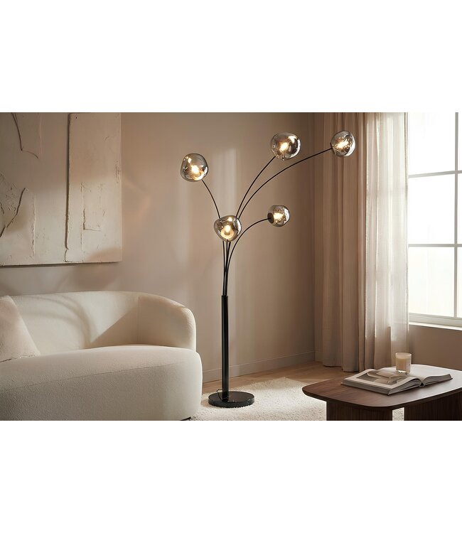 Invicta Interior Vloerlamp LIQUID DIAMOND rookkleur 200 cm - 48502