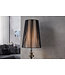 Invicta Interior Staande lamp LUCIE 160 cm met zwarte nylon kap in barokstijl - 20512