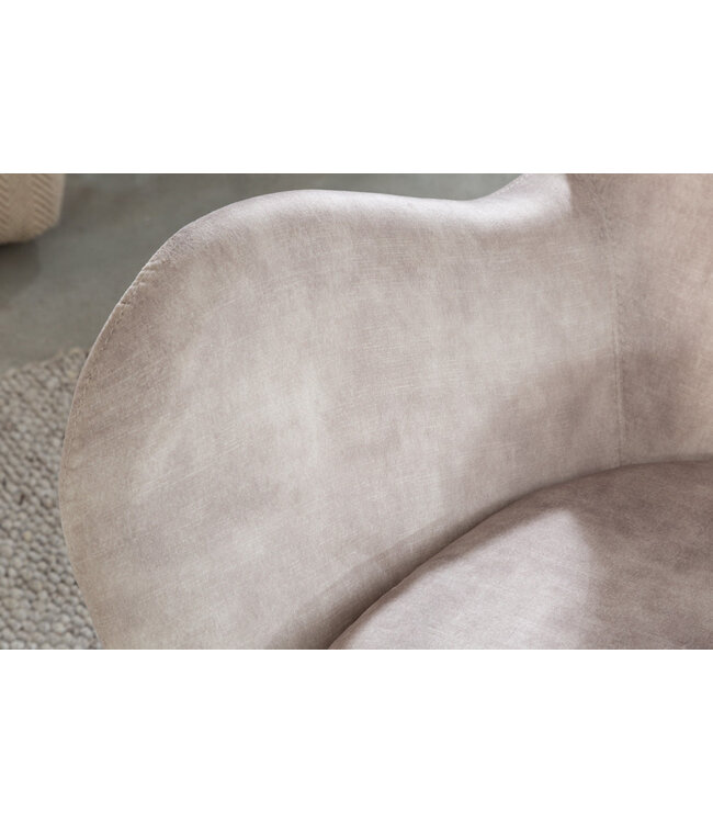 Invicta Interior Schommelstoel SCANDINAVIA SWING fluweel champagne - 43142