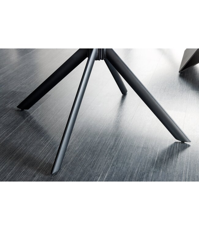 Invicta Interior Draaistoel PAPILLON, 180° draaibaar, met armleuningen, cognaczwart leer - 44596