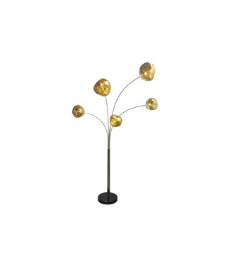 Invicta Interior Vloerlamp LIQUID DIAMOND goud 200cm - 48501