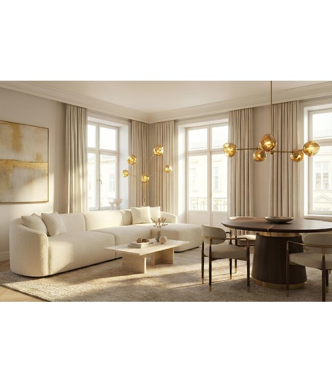 Invicta Interior Vloerlamp LIQUID DIAMOND goud 200cm - 48501