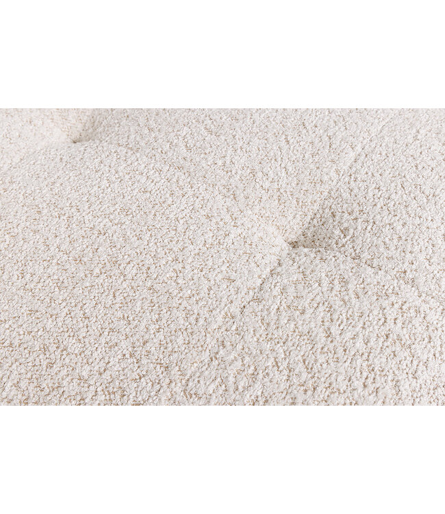Invicta Interior Bank ROYAL 120cm veerkern bouclé champagne beige - 44545