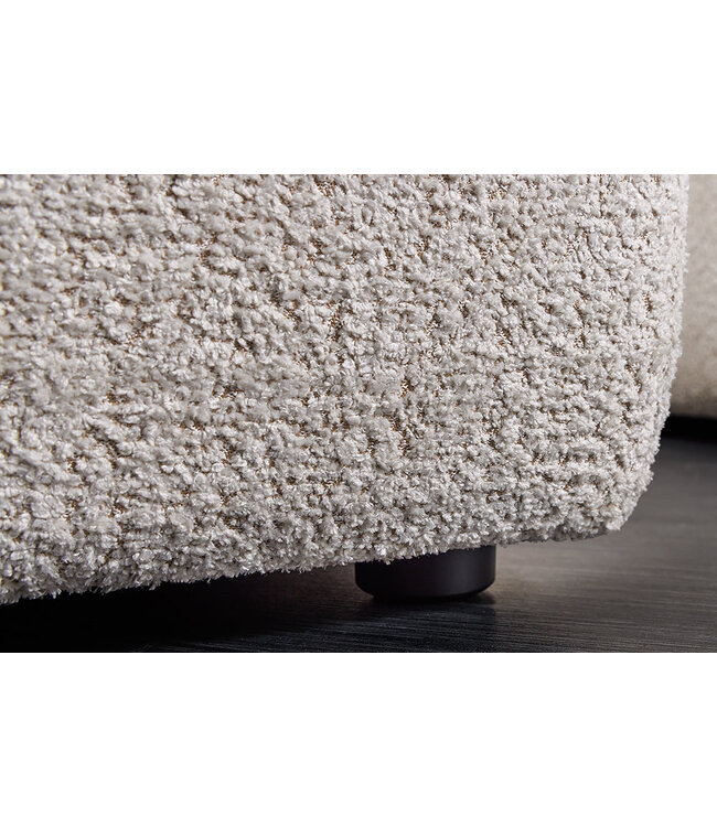 Invicta Interior Bank ROYAL 120cm veerkern bouclé champagne beige - 44545