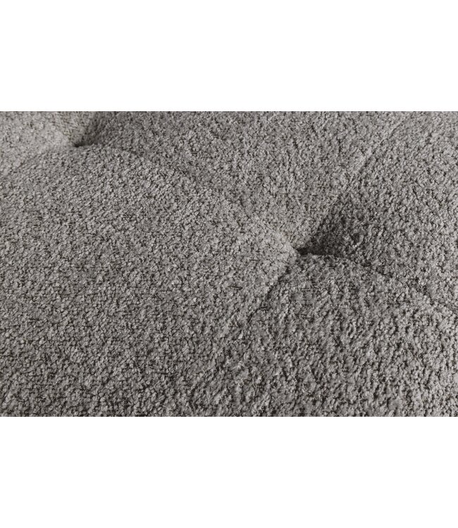 Invicta Interior Bank ROYAL 120cm veerkern bouclé grijs - 44543