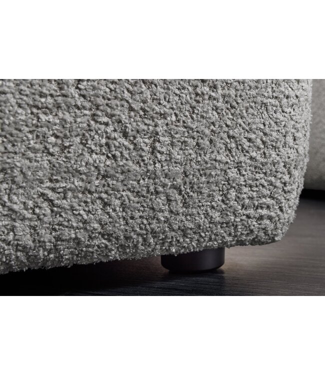 Invicta Interior Bank ROYAL 120cm veerkern bouclé grijs - 44543