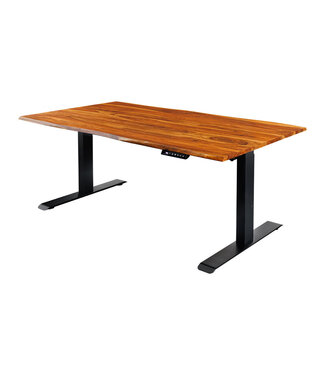 Invicta Interior Bureau MAMMUT 160 cm tafelblad van sheeshamhout, in hoogte verstelbaar, zonder poten - 46810