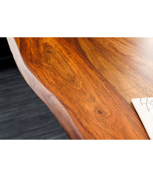 Invicta Interior Bureau MAMMUT 160 cm tafelblad van sheeshamhout, in hoogte verstelbaar, zonder poten - 46810