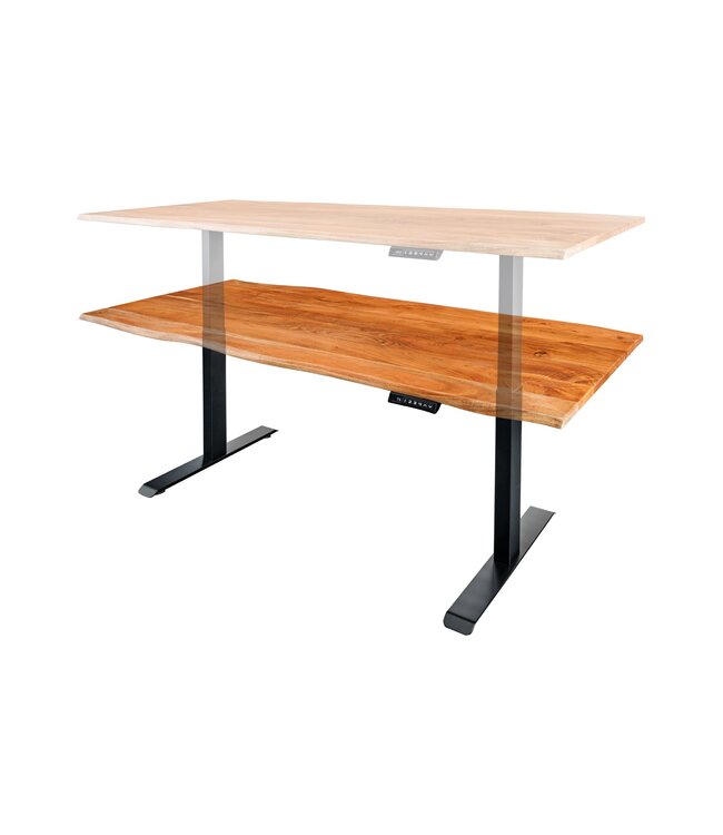 Invicta Interior Bureau MAMMUT 180 cm tafelblad van acaciahout zonder poten - 44822