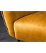 Invicta Interior Fauteuil AMSTERDAM, fluweel, mosterdgeel, zwarte metalen poten - 44484