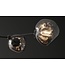 Invicta Interior Hanglamp LIQUID DIAMOND met 5 glazen lampenkappen in rooklook - 46021