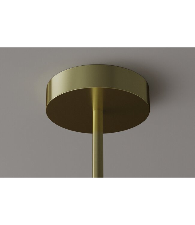 Invicta Interior Hanglamp LIQUID DIAMOND met 5 glazen lampenkappen in goud - 46020