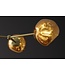 Invicta Interior Hanglamp LIQUID DIAMOND met 5 glazen lampenkappen in goud - 46020