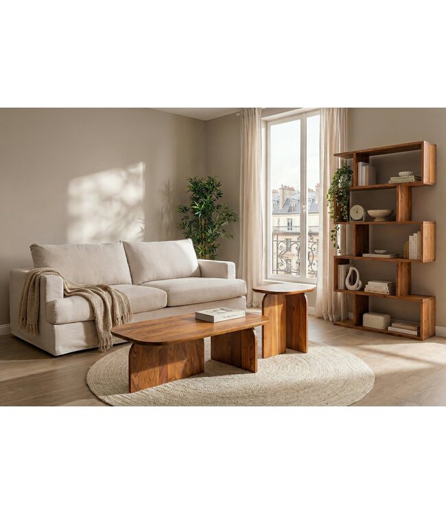 Invicta Interior Salontafelset GATSBY van 2 stuks, gemaakt van natuurlijk acaciahout. - 47607