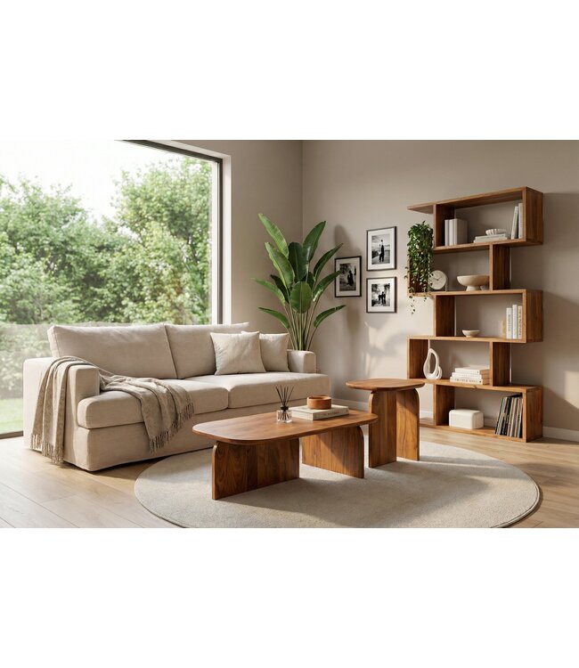 Invicta Interior Salontafelset GATSBY van 2 stuks, gemaakt van natuurlijk acaciahout. - 47607