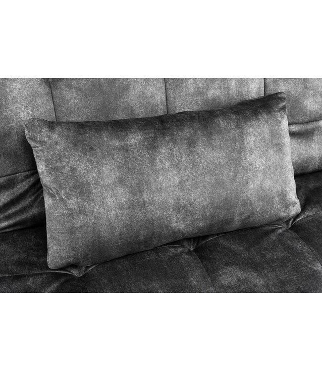 Invicta Interior Slaapbank JAZZ 195 cm 3-zits fluweel grijs - 47528