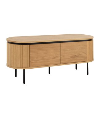 Invicta Interior TV-bord ATELIER 120 cm naturel eikenhoutlook met zwarte poten - 47449