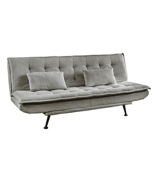 Invicta Interior Slaapbank JAZZ 195 cm 3-zits corduroy grijs - 47522