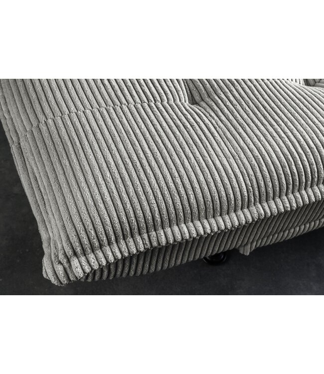 Invicta Interior Slaapbank JAZZ 195 cm 3-zits corduroy grijs - 47522