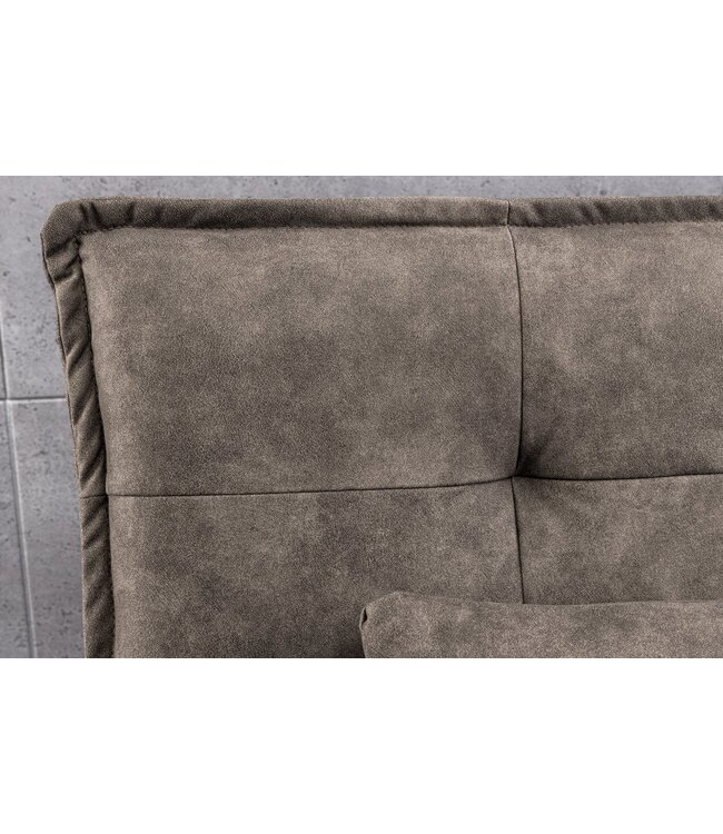 Invicta Interior Slaapbank JAZZ 195 cm 3-zits microvezel taupe - 47526