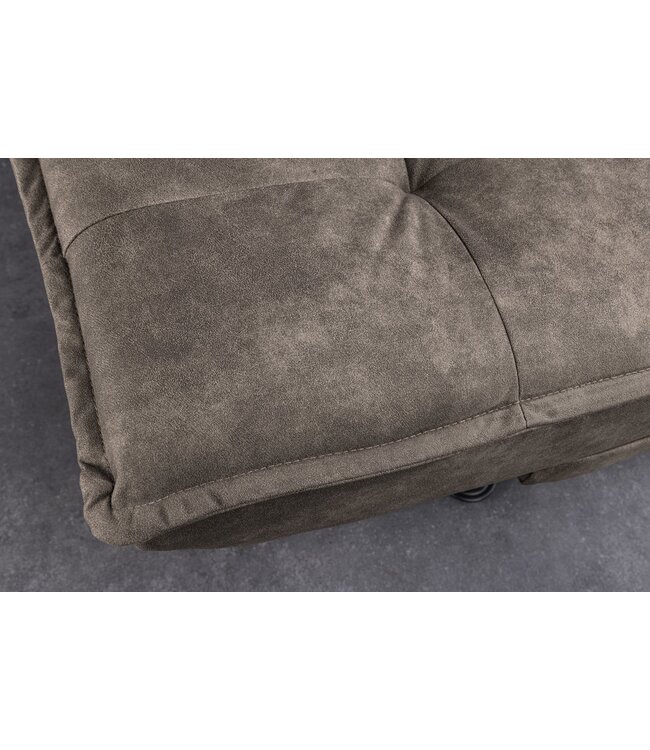 Invicta Interior Slaapbank JAZZ 195 cm 3-zits microvezel taupe - 47526